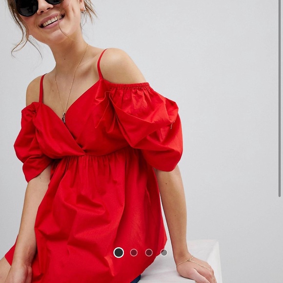 ASOS Tops - COPY - Off the shoulder too with balloon sleeve